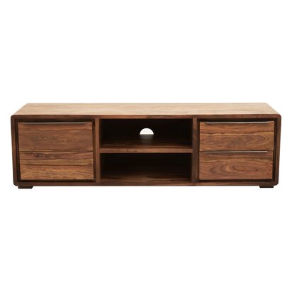 Boho Acacia Wood Round Coffee Table