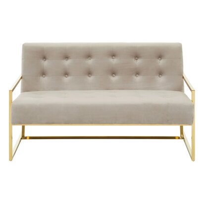 Yasmeen Mink Velvet Chair And Footstool
