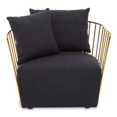 Yasmeen Pink Velvet Armchair