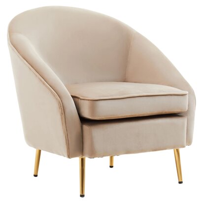 Yasmeen Blue Velvet Armchair