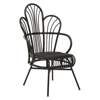 Doucet Grey Velvet Chair With Gold Finish Legs