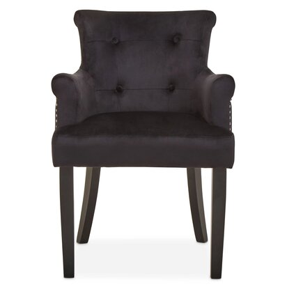 Haley Beige Velvet Round Tufted Footstool