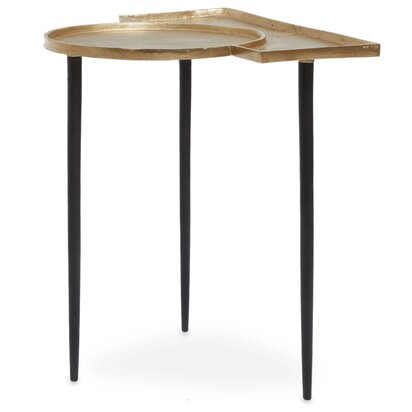 Cardoba Two Tier Black Shagreen Effect Tray Table Trolley