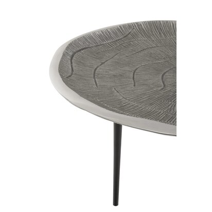 Cardoba Round Black Shagreen Effect Side Table or Stool