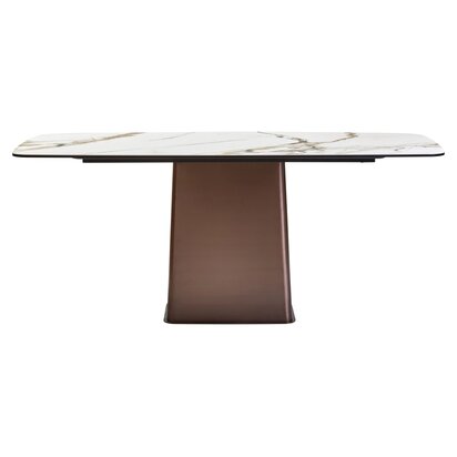 Oria Clear Glass Gold Frame Side Table