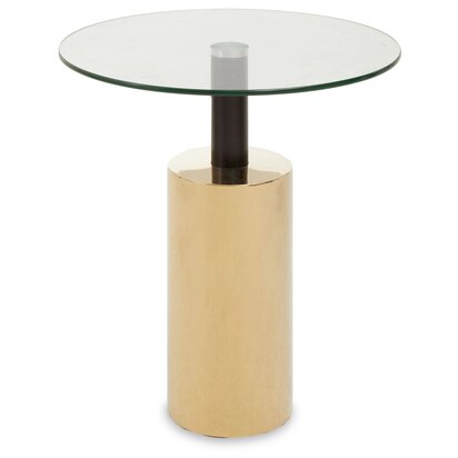 Varana Round Black Marble Top Table