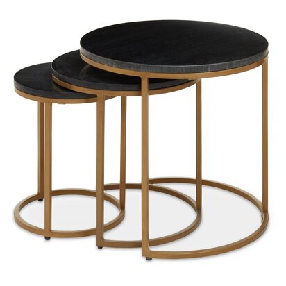 Mandoli White Marble Rack Side Table