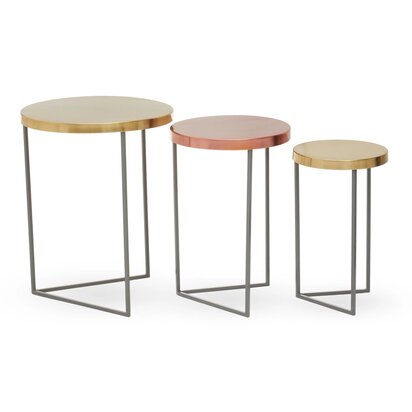 Hampstead Acacia Wood And Silver Coffee Table