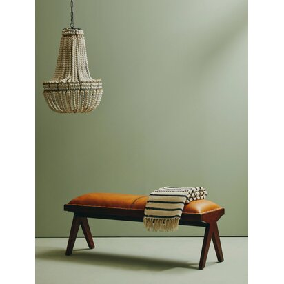 Kensington Townhouse Gold and Black Hair on Leather Round Coffee Table