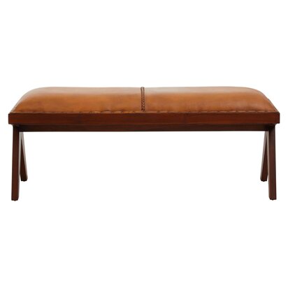 Kensington Townhouse Gold and Black Hair on Leather Round Coffee Table