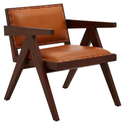 Java Natural Rattan With Black Metal Armchair