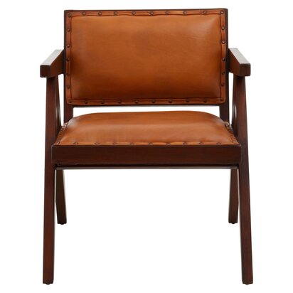Java Natural Rattan Round Back Accent Chair