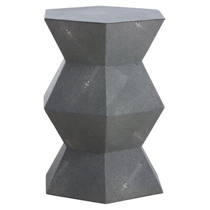 Pali Two Tier Glass And Iron Side Table