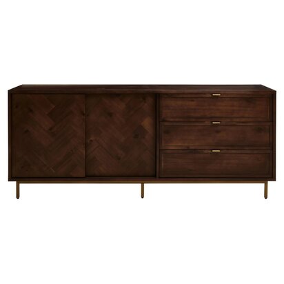 Zamora Square Black Velvet Ottoman