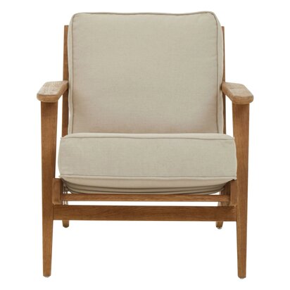 Cefena Black and White Chair With Flared Arms