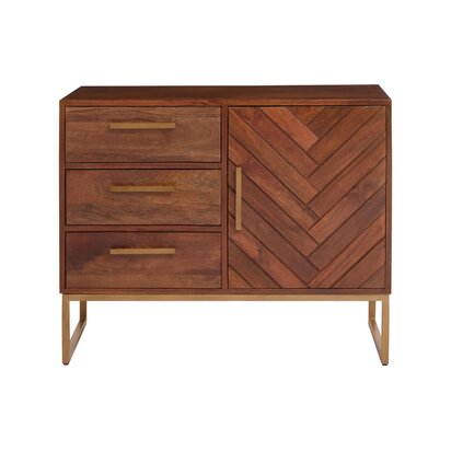 Vogue Glass Top and Matt Gold Slatted Side Table