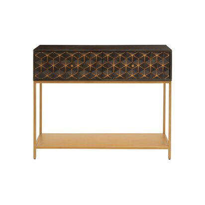 Vogue Rectangular Glass Dining Table with Matt Gold Base