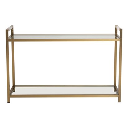 Akola Rectangle Coffee Table in Silver and Glass