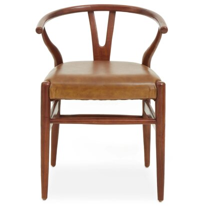 Manado Natural and White Rattan Dining Chair