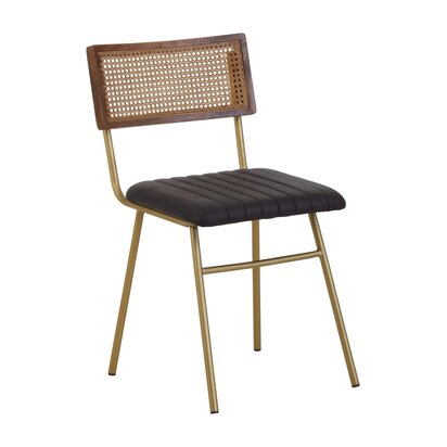 Cebu Natural Cane and Beech Wood Bench with Backrest