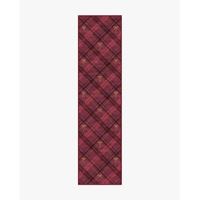 Bow Tartan Red Rug - 75 x 305 cm - All-In-One Rug