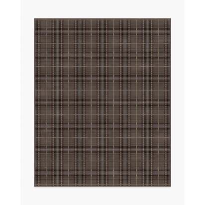 Heirloom Tartan Brown Flatwoven Rug - 245 x 305 cm - Rug + Pad System