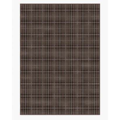 Heirloom Tartan Brown Flatwoven Rug - 305 x 425 cm - Rug + Pad System