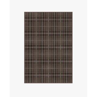 Heirloom Tartan Brown Flatwoven Rug - 120 x 185 cm - Rug + Cushioned Pad System