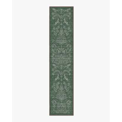 Christmas Wonderland Green Flatwoven Rug - 75 x 365 cm - Rug + Pad System