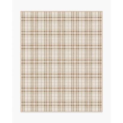 Heirloom Tartan Natural Flatwoven Rug - 245 x 305 cm - Rug + Pad System