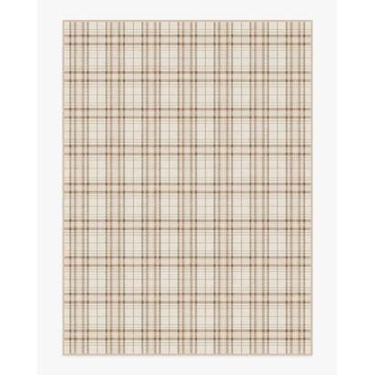 Heirloom Tartan Natural Flatwoven Rug - 275 x 365 cm - Rug + Pad System
