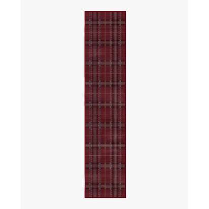 Heirloom Tartan Red Flatwoven Rug - 75 x 365 cm - Rug + Pad System