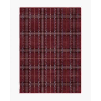 Heirloom Tartan Red Flatwoven Rug - 150 x 215 cm - Rug + Cushioned Pad System