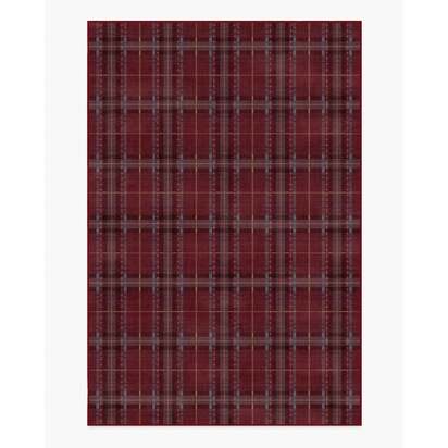 Heirloom Tartan Red Flatwoven Rug - 185 x 275 cm - Rug + Cushioned Pad System