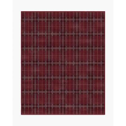 Heirloom Tartan Red Flatwoven Rug - 245 x 305 cm - Rug + Cushioned Pad System