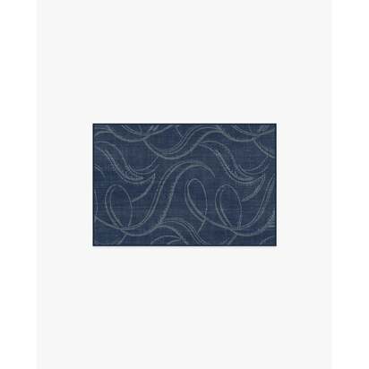 Luster Navy Flatwoven Rug - 60 x 90 cm - Rug + Pad System