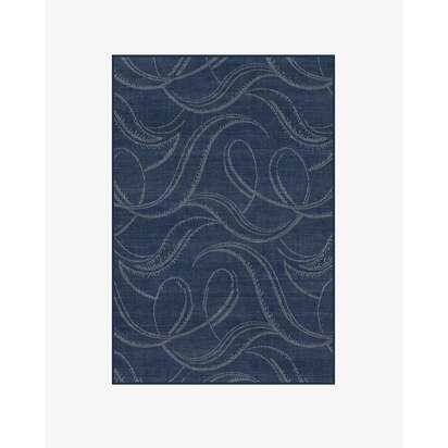 Luster Navy Flatwoven Rug - 120 x 185 cm - Rug + Pad System