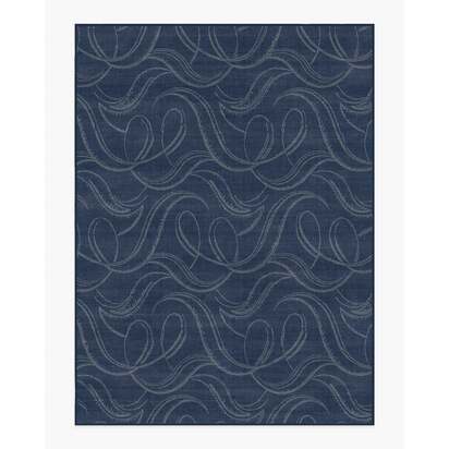 Luster Navy Flatwoven Rug - 275 x 365 cm - Rug + Pad System