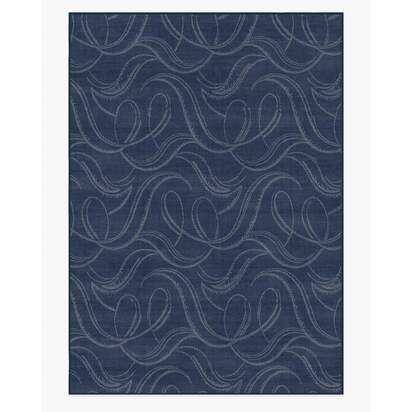 Luster Navy Flatwoven Rug - 305 x 425 cm - Rug + Pad System