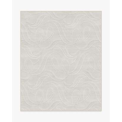 Luster Soft Grey Flatwoven Rug - 245 x 305 cm - Rug + Cushioned Pad System