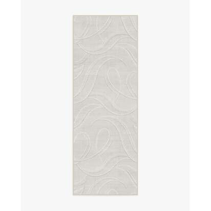Luster Soft Grey Flatwoven Rug - 275 x 365 cm - Rug + Cushioned Pad System