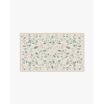 Snowberry Cream Flatwoven Rug - 90 x 150 cm - Rug + Cushioned Pad System