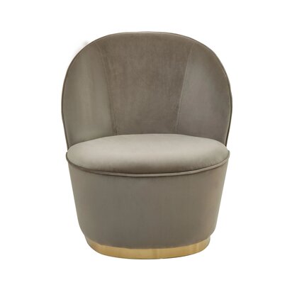 Kids Tamra Mink Velvet Gold Base Chair