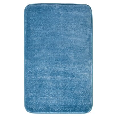 Soak Denim Blue Bath And Pedestal Mat Set