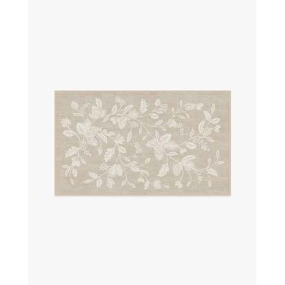 Winter Pine Natural Flatwoven Rug - 90 x 150 cm - Rug + Cushioned Pad System