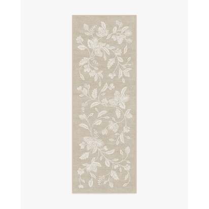 Winter Pine Natural Flatwoven Rug - 90 x 150 cm - Rug + Cushioned Pad System