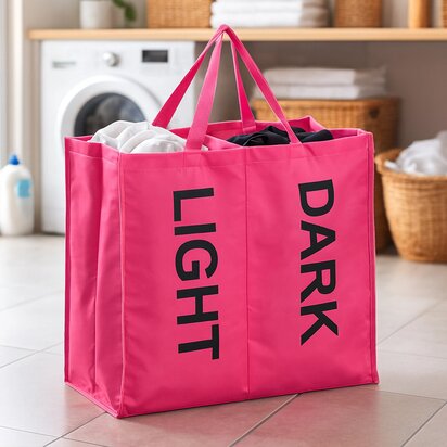 GreenLoop Hot Pink 2 Section Laundry Bag