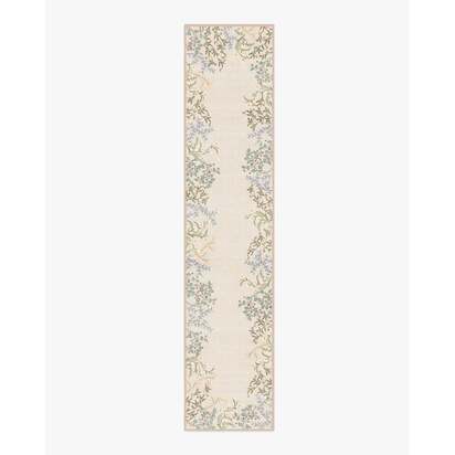 Woodland Flora Cream Rug - 75 x 365 cm - All-In-One Rug