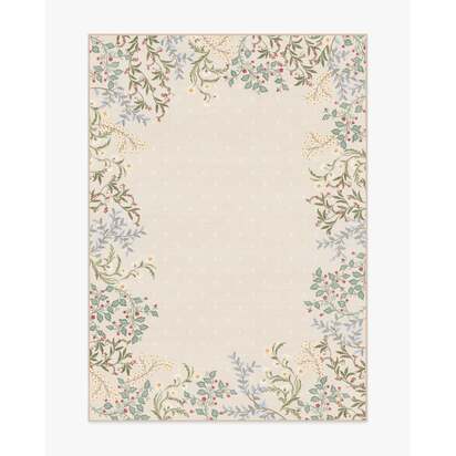 Woodland Flora Cream Rug - 150 x 215 cm - All-In-One Rug