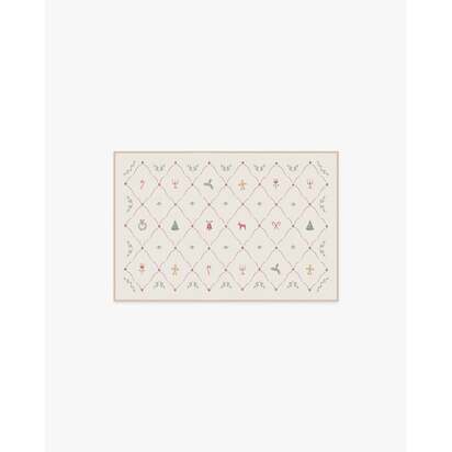 Yuletide Cream Flatwoven Rug - 60 x 90 cm - Rug + Pad System